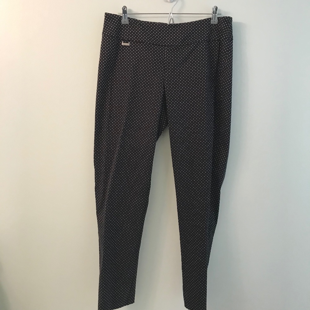 NWOT Peck&peck black polka dot pants